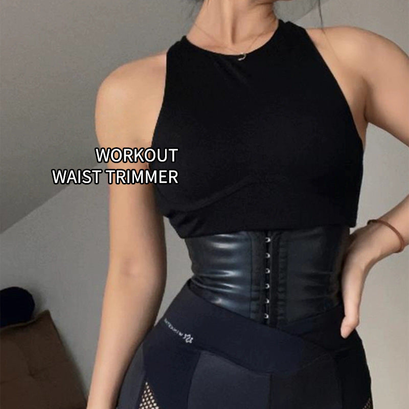 European and American 9 Fish Bone Matte Latex Waist, Abdominal Outdoor Body Shaping