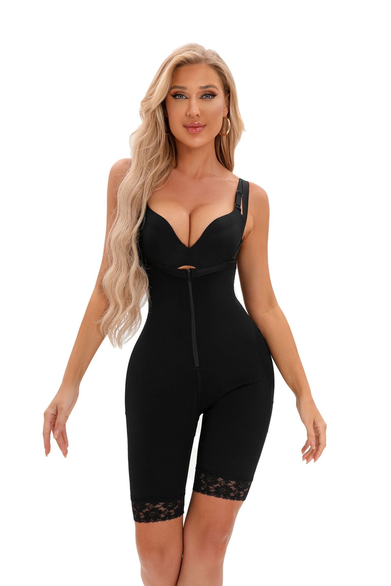 Large size women's abdominal, hip, and waist tightening postpartum shapewear