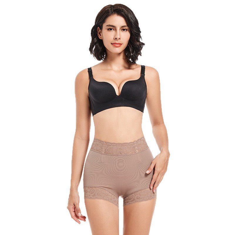 European and American tight fitting mid waist shaping pants without rolled edges