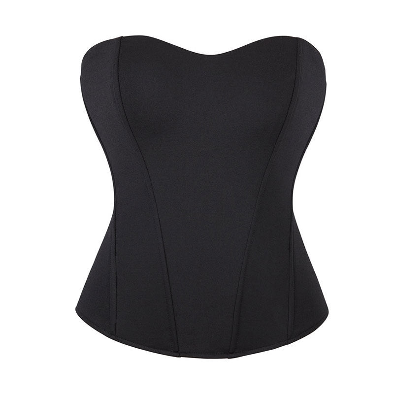 Fashionable Shaping Waist Cincher Corset with Seamless Zipper and Fishbone for Outerwear