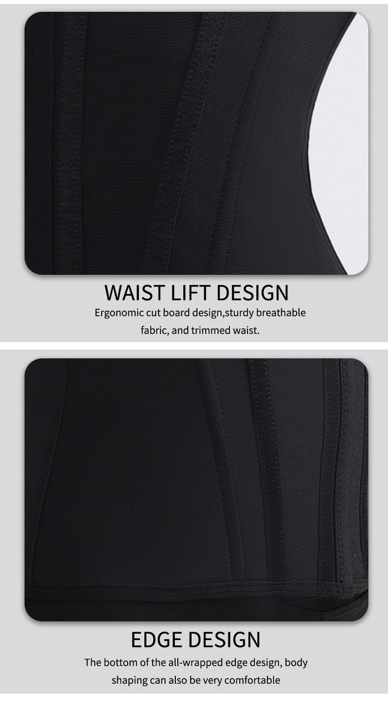 Strap style sports postpartum buckle high elastic waist shaping top