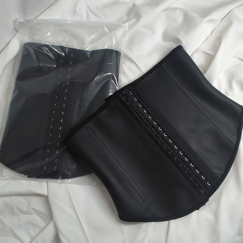 European and American 9 Fish Bone Matte Latex Waist, Abdominal Outdoor Body Shaping