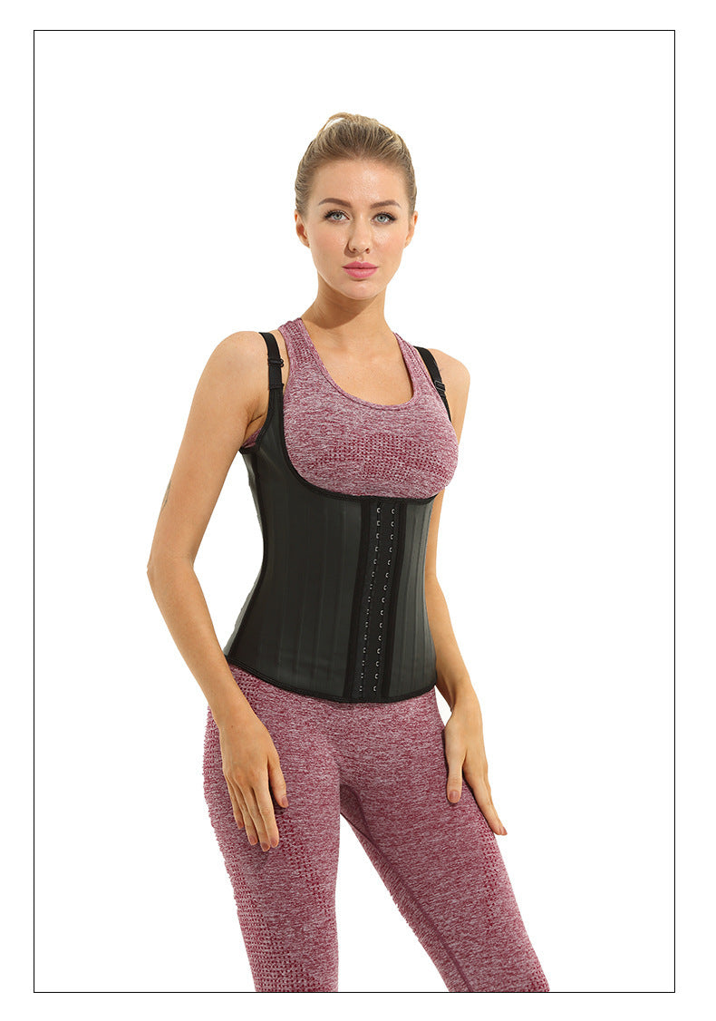 Women's Latex European American Style Top Half Body Waist Trainer Shaper Vest