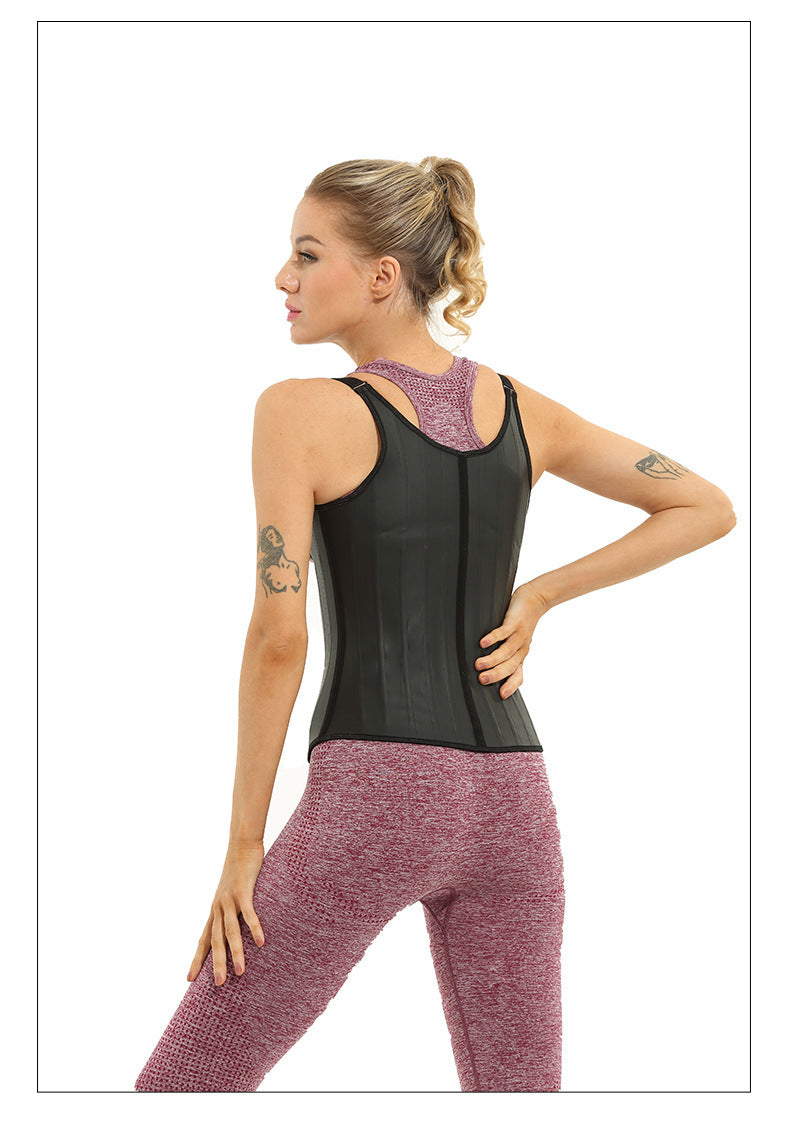 Women's Latex European American Style Top Half Body Waist Trainer Shaper Vest
