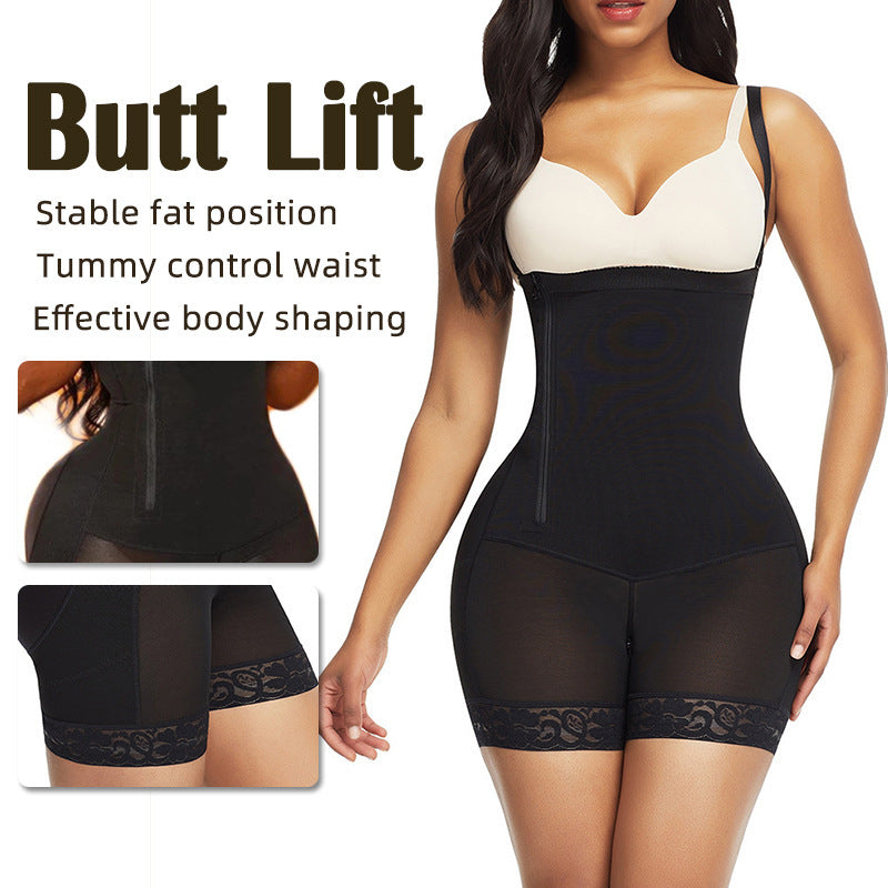 European and American side pull up plus size hip lifting tight shapewear