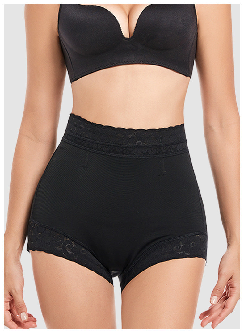 European and American tight fitting mid waist shaping pants without rolled edges