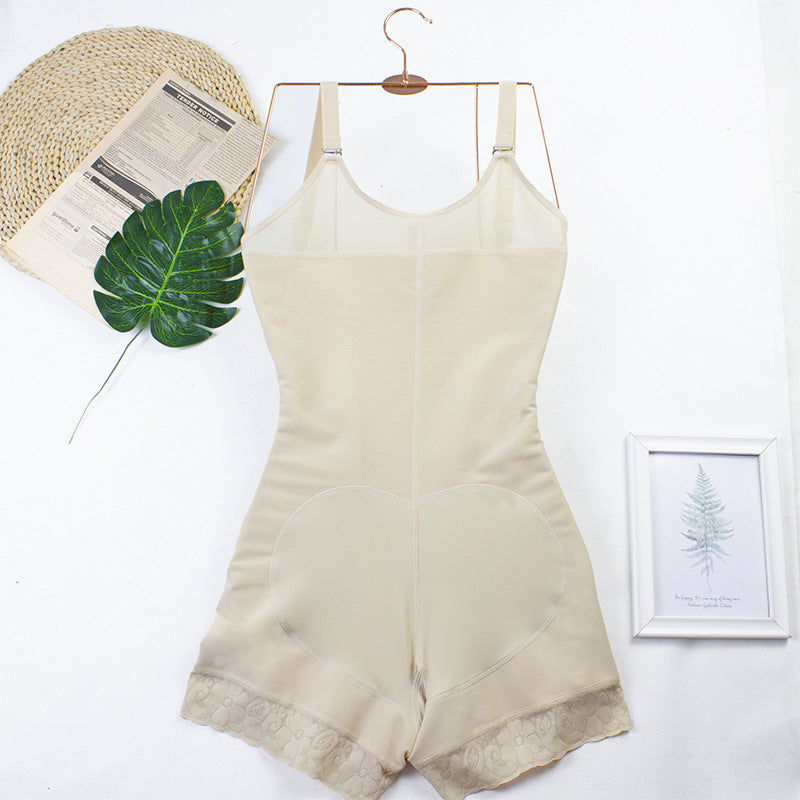 Four button plus size European and American style waist hip lifting jumpsuit