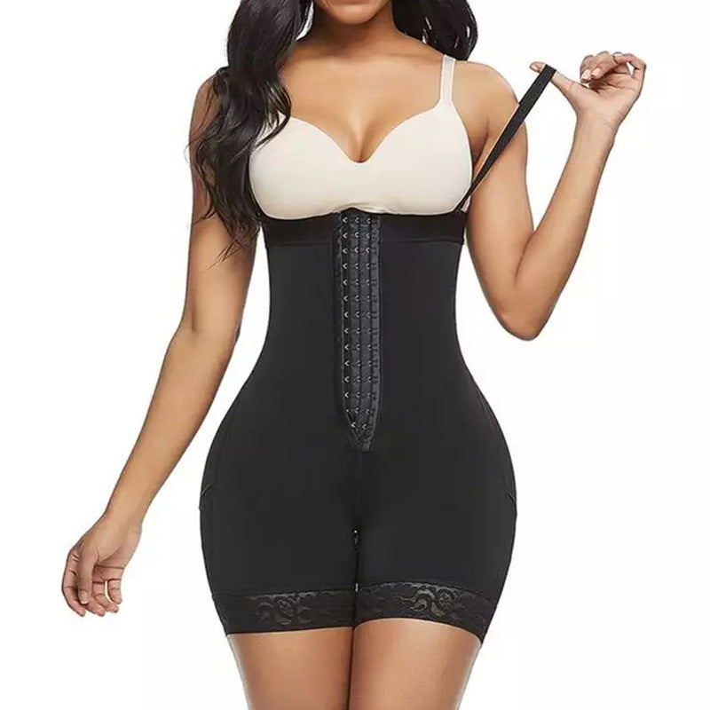 Plus Size Detachable Strap Shapewear High Waist Hip Lift Pants Tight Tummy Control Bodysuit