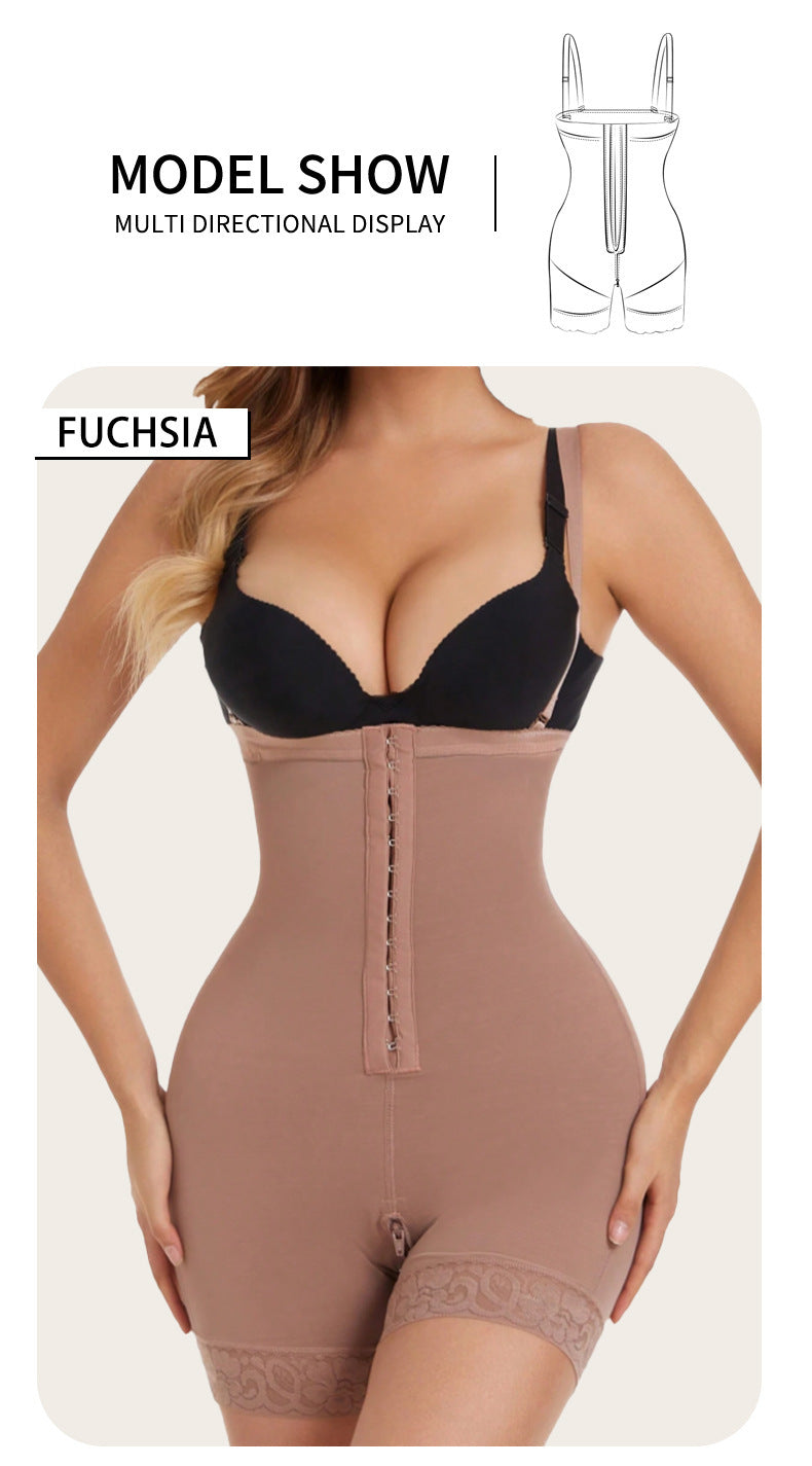Plus Size Detachable Strap Shapewear High Waist Hip Lift Pants Tight Tummy Control Bodysuit