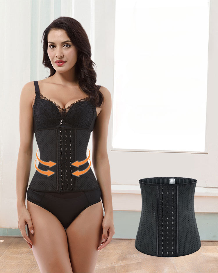 25 steel reinforced latex waist sports belt high elasticity shapewear