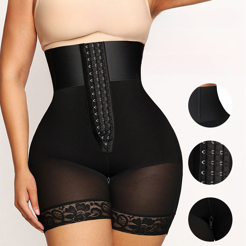 Enlarged women's high waisted buttock cushion lifting seamless non roll shaping pants