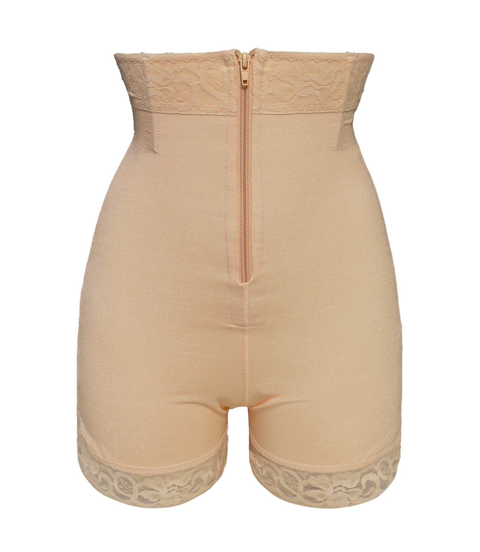 Zipper high waisted hip and abdominal lifting pants, body shaping pants