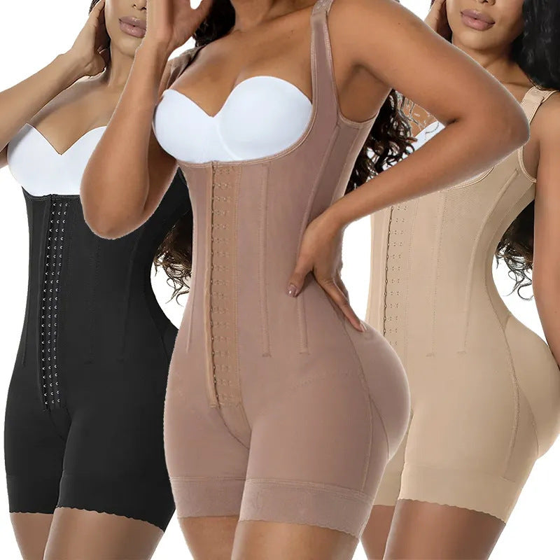 Enlarge hip lifting, open button closure, anti rollover shapewear