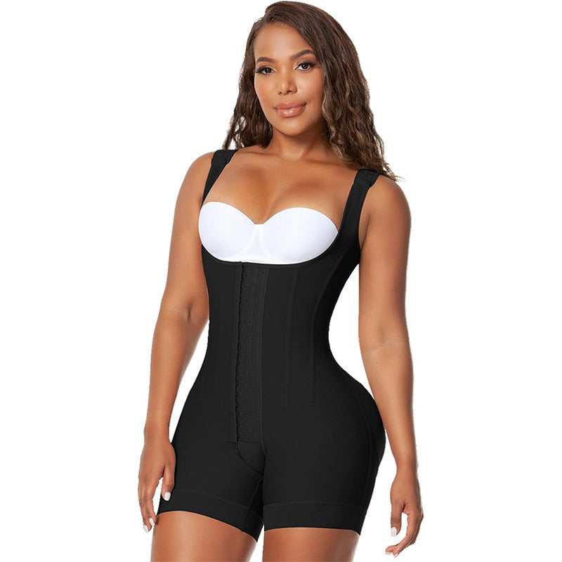 Enlarge hip lifting, open button closure, anti rollover shapewear
