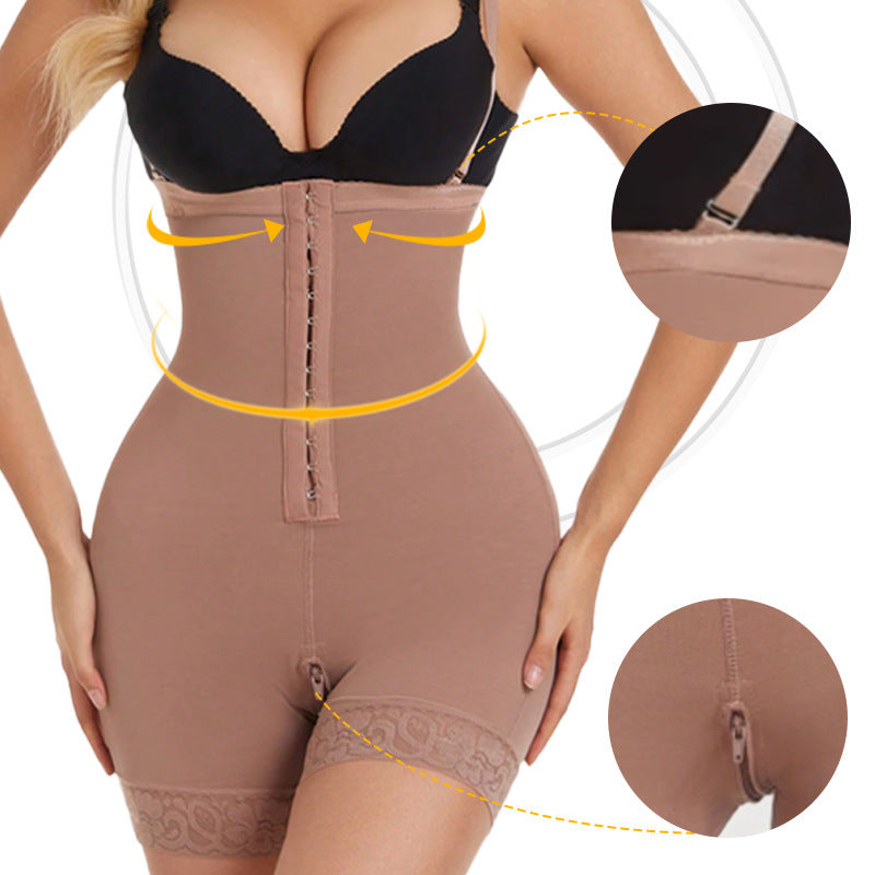Plus Size Detachable Strap Shapewear High Waist Hip Lift Pants Tight Tummy Control Bodysuit