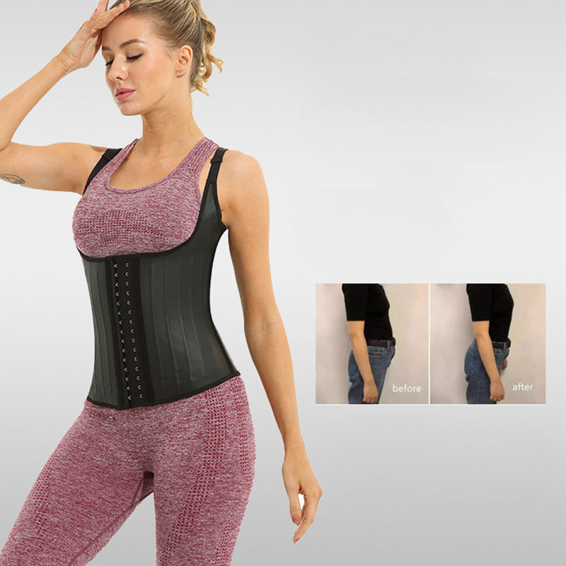 Women's Latex European American Style Top Half Body Waist Trainer Shaper Vest