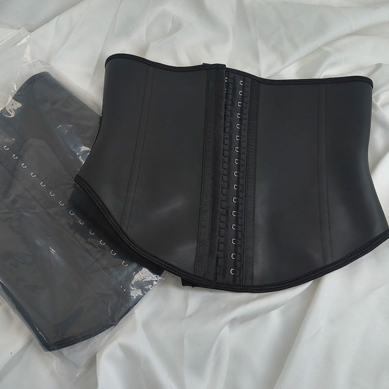 European and American 9 Fish Bone Matte Latex Waist, Abdominal Outdoor Body Shaping