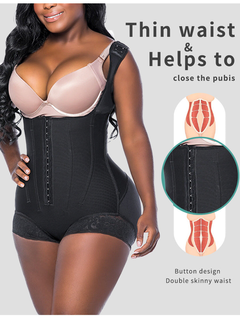 Plus Size Curvy Women Waist Cincher Body Shaper with Hip Enhancer and Butt Lifter