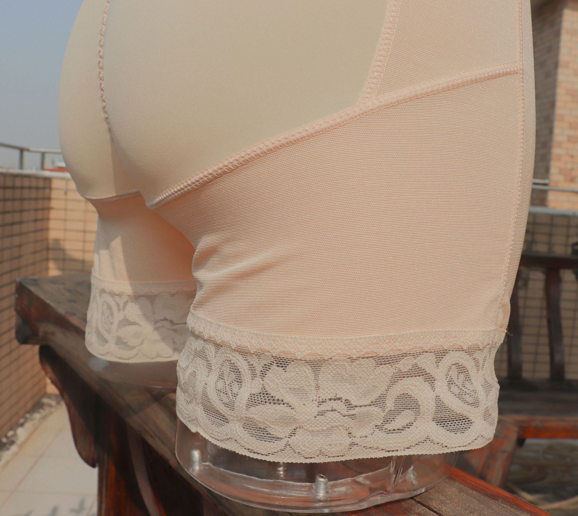 Zipper high waisted hip and abdominal lifting pants, body shaping pants