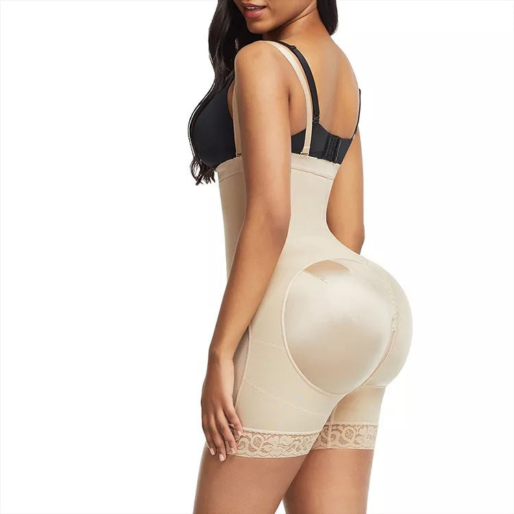 European and American side pull up plus size hip lifting tight shapewear