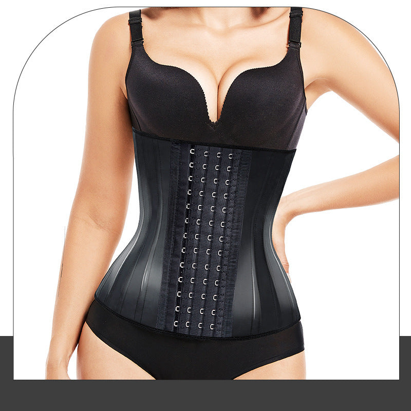 Latex enlarged waist, tight corset, women's sports, fitness, and shaping