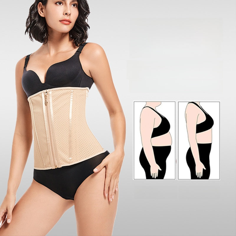 Summer European and American oversized thin latex waistband waist shaping top