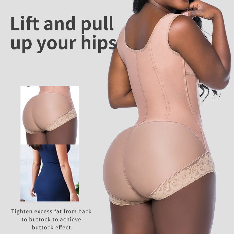 Plus Size Curvy Women Waist Cincher Body Shaper with Hip Enhancer and Butt Lifter
