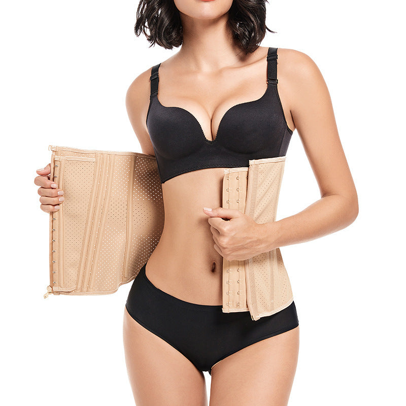 Summer European and American oversized thin latex waistband waist shaping top