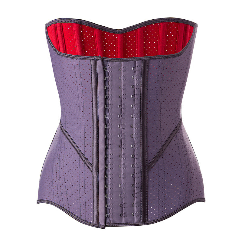 European and American latex purple [double-layer] waist belt tightens abdominal belt shaping