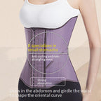 European and American latex purple [double-layer] waist belt tightens abdominal belt shaping