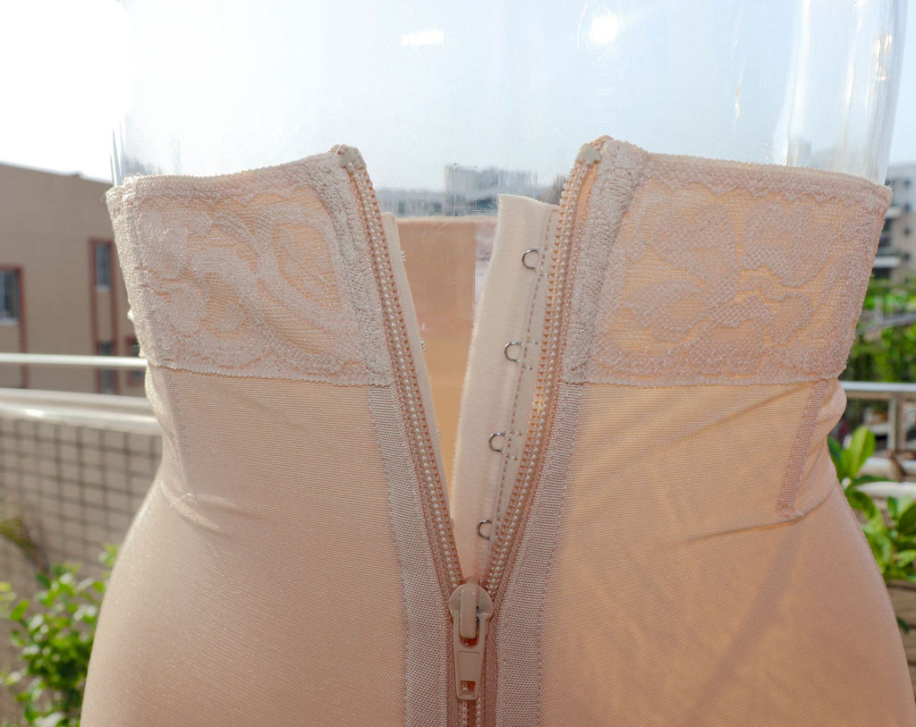Zipper high waisted hip and abdominal lifting pants, body shaping pants
