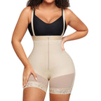 High Waist Detachable Strap Shapewear Bodysuit for Tummy Control and Butt Lifting Plus Size