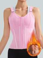 Strap style sports postpartum buckle high elastic waist shaping top