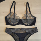 Sexy Lingerie French Style Ultra-Thin Embroidered Lace Lingerie for Large Busts, Minimizing and Anti-Sagging