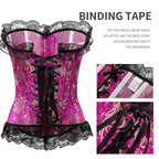 Tight waistband, lace border, hot stamping jacquard shapewear