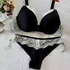 French Sexy Gap Stitching Lace Bra Small Chest Large Gather-up Upper Bra