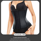 Latex enlarged waist, tight corset, women's sports, fitness, and shaping