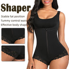European and American Style Camisole Shapewear Body Shaping Lace Bodysuit Triangle Zipper Butt Lift Shapewear