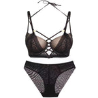 European and American Small Chest Push-Up Set Sexy Strap Design Lace Anti-Sagging Side Breast Collection