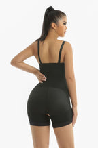 Large size detachable shoulder strap high waist and hip lifting integrated shapewear