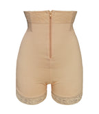 Zipper high waisted hip and abdominal lifting pants, body shaping pants