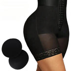 Enlarged women's high waisted buttock cushion lifting seamless non roll shaping pants