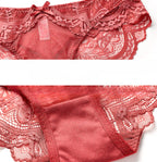 European and American Sexy Lingerie Ultra-thin Hollow Out Large Bust Minimizing Lace Plus Size Bra Set
