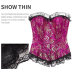 Tight waistband, lace border, hot stamping jacquard shapewear