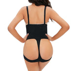European and American high waisted abdominal belt button lifting hip tight shaping pants