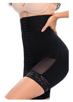 Europe and America increase high waisted and abdominal three row buckle tightening hip lifting pants