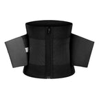Women's Fitness Waist Trainer Belt Zipper Style Brown Double Layer Compression