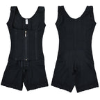 13 straps, hardened fabric, mesh one-piece corset, tight fitting