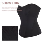 Fashionable Shaping Waist Cincher Corset with Seamless Zipper and Fishbone for Outerwear