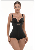 European and American Style Camisole Shapewear Body Shaping Lace Bodysuit Triangle Zipper Butt Lift Shapewear